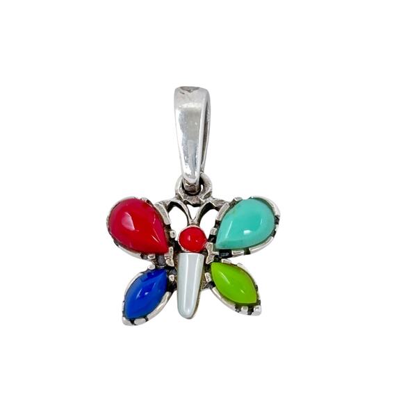 Vintage Silpada Gemstone Butterfly Pendant N1597 | Sterling Silver 925 - Picture 3 of 8